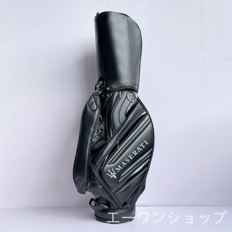 マセラティ Maserati ゴルフ キャディバッグ スタンド キャディーバック ゴルフバッグ ブラック