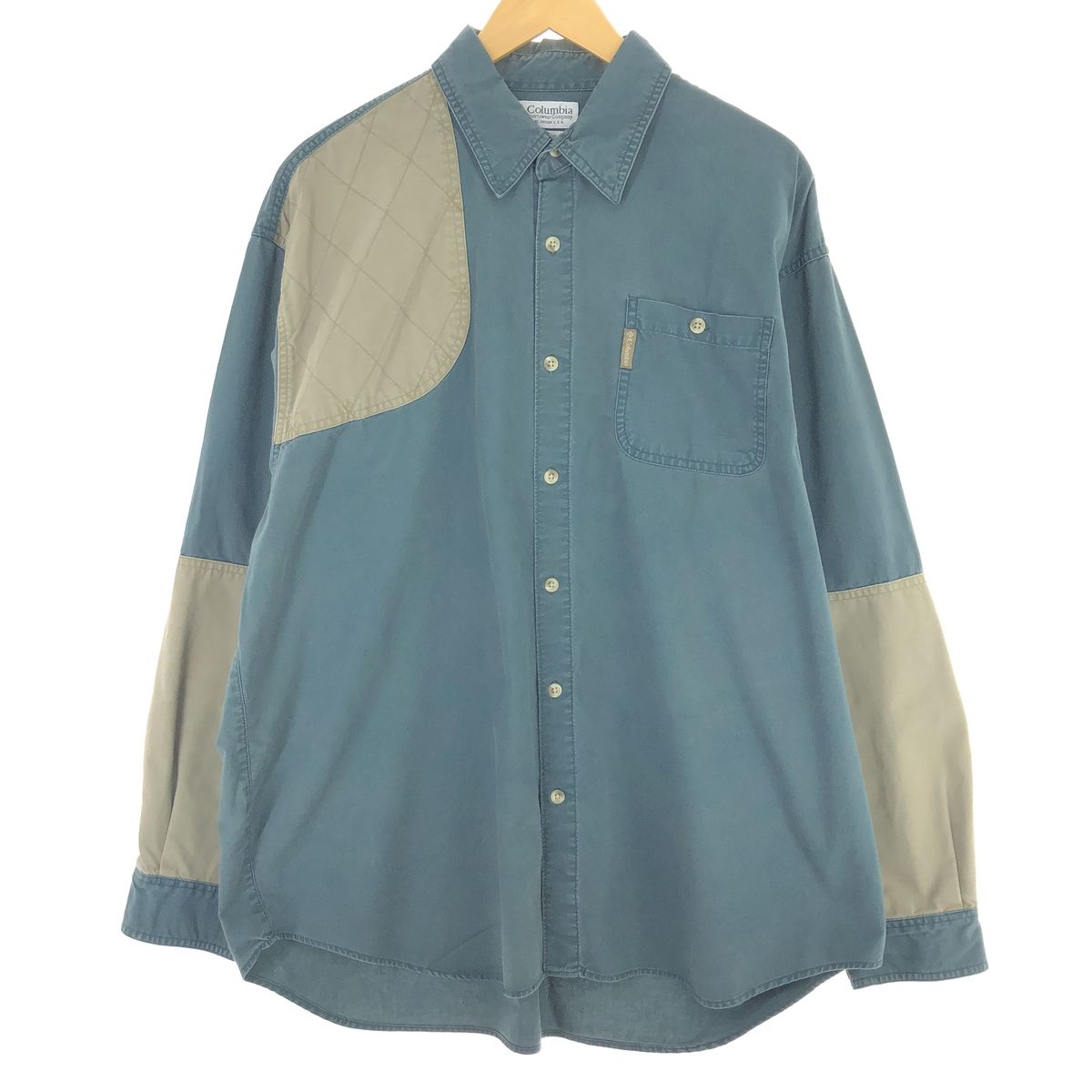 古着 90年代 コロンビア Columbia 長袖 ハンティングシャツ メンズXL ヴィンテージ/eaa441400