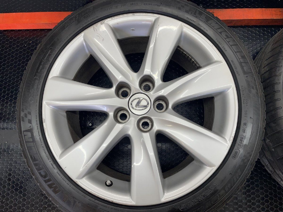 MICHELIN PILOT SPORT3 245 45R19 夏タイヤ レクサス LS460 LS600h 純正ホイール 19インチ 8.5J5HPCD120 35 20年製 バリ溝 STA019MY