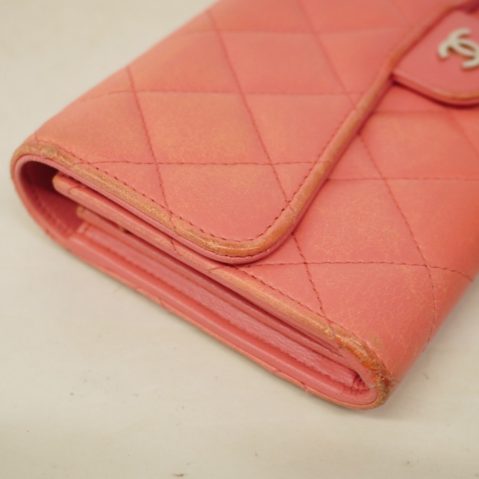 シャネル(Chanel) シャネル 長財布 マトラッセ ラムスキン