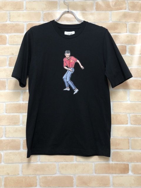 【中古】 KIRIN PEGGY GOU キリンペギーグー プリントTシャツ クルーネック ブラック M 111430908 中古】 KIRIN PEGGY GOU キリンペギーグー プリントTシャツ