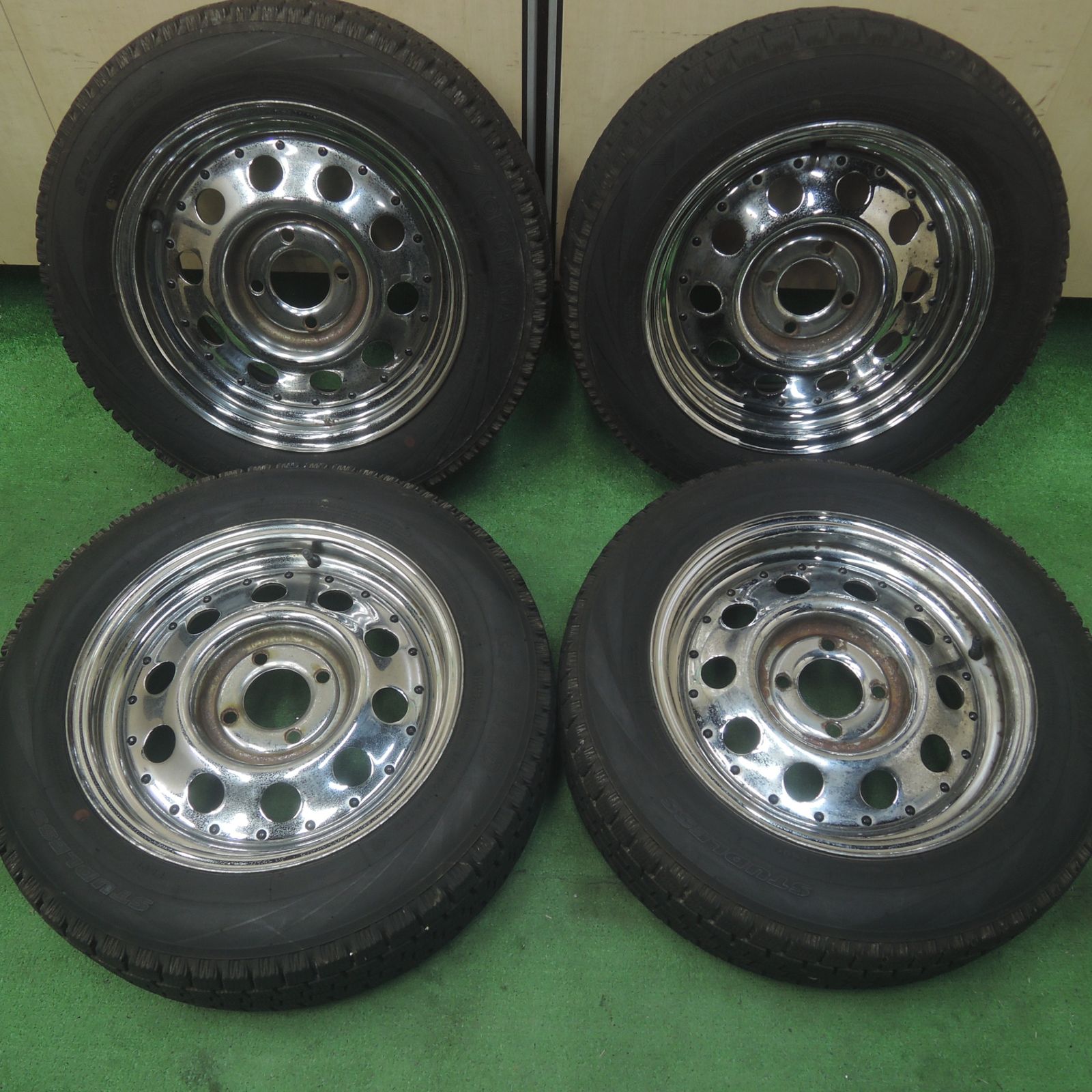 送料無料* バリ溝！8.5分☆CT＆W スチール 175/65R14 スタッドレス ヨコハマ アイスガード 14インチ  PCD100/4H☆4071602SYス - メルカリ