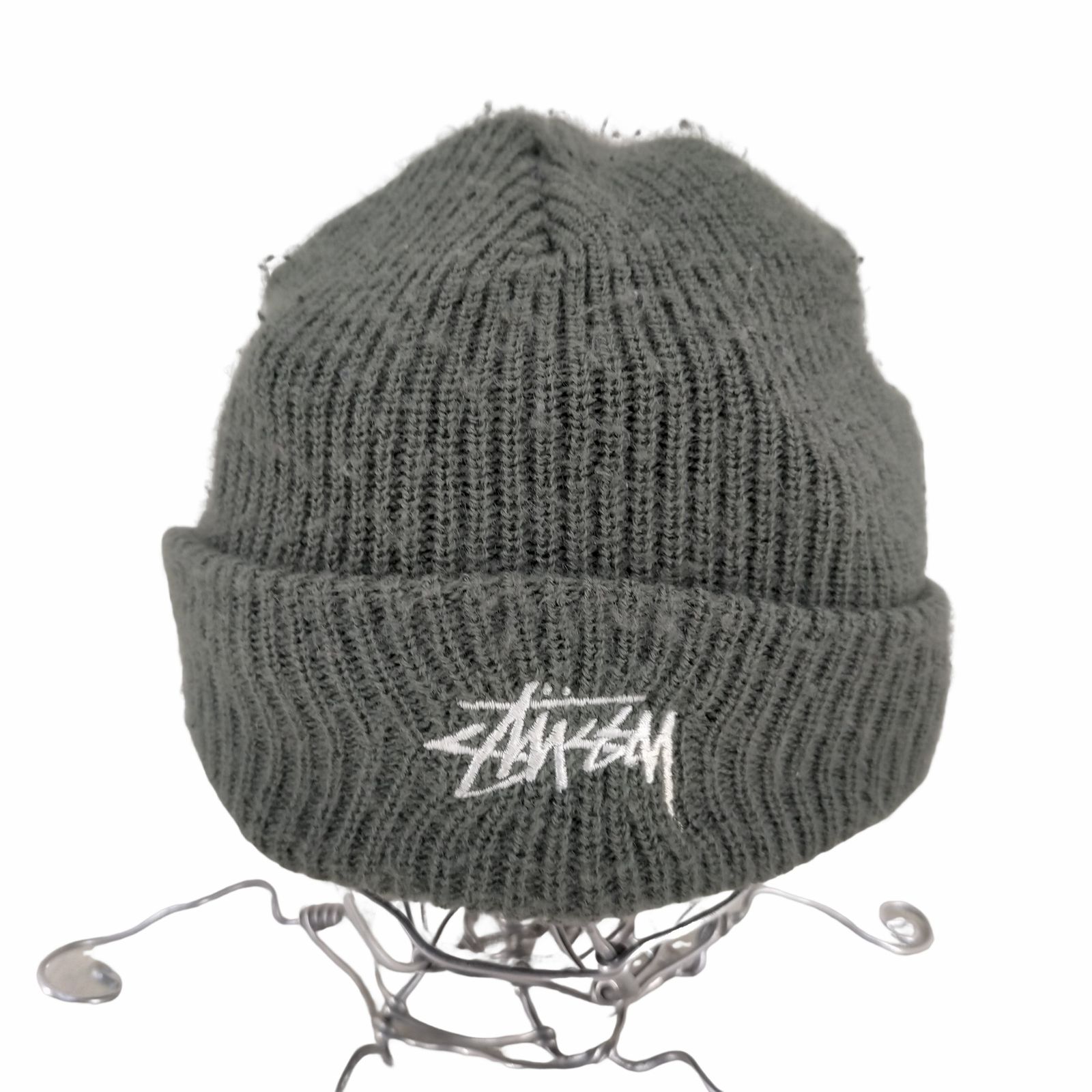 ステューシー Stussy USA製 ロゴ刺繍 アクリルニットビーニー メンズ