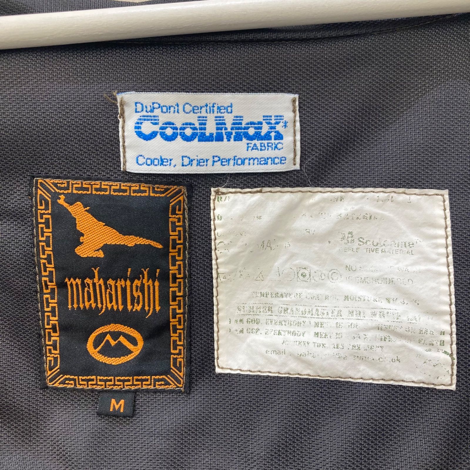 maharishi CoolMax ネイビー ベスト M maharishi マハリシ アシンメトリーメッシュベスト COOLMAX FABRIC M