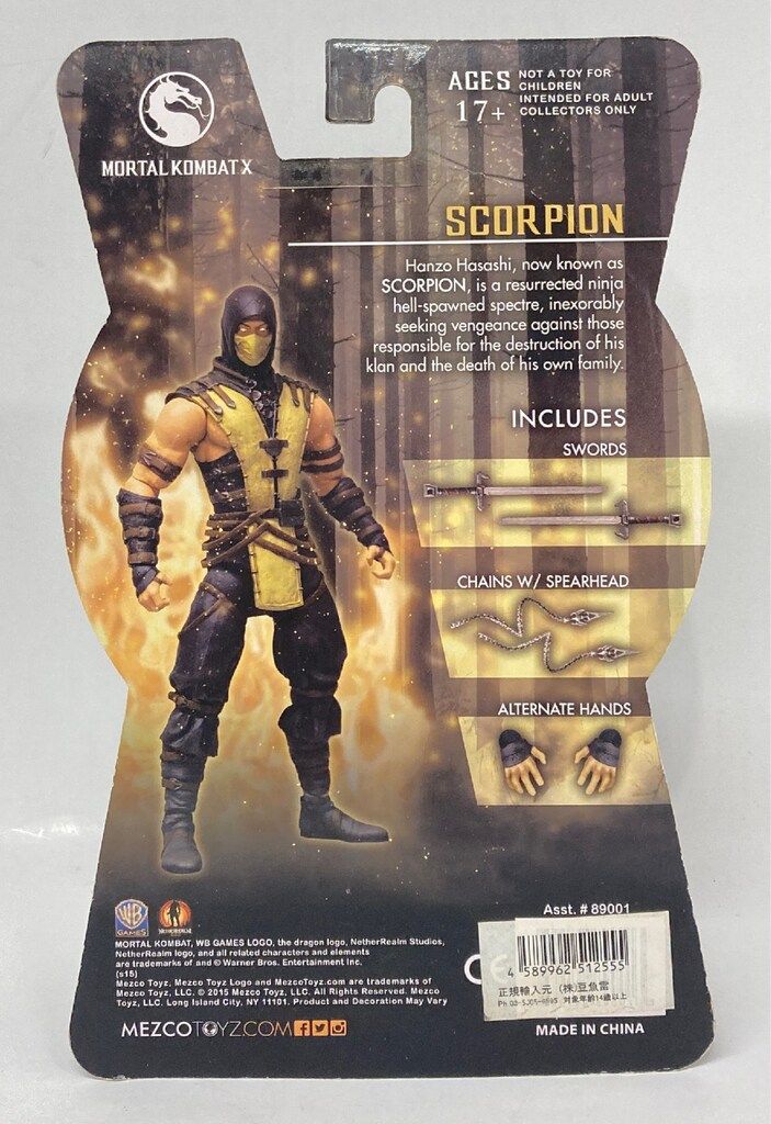 MEZCO TOYZ ACTION FIGURE SCORPION 6インチ USTAUSTRALIA_COM_AU