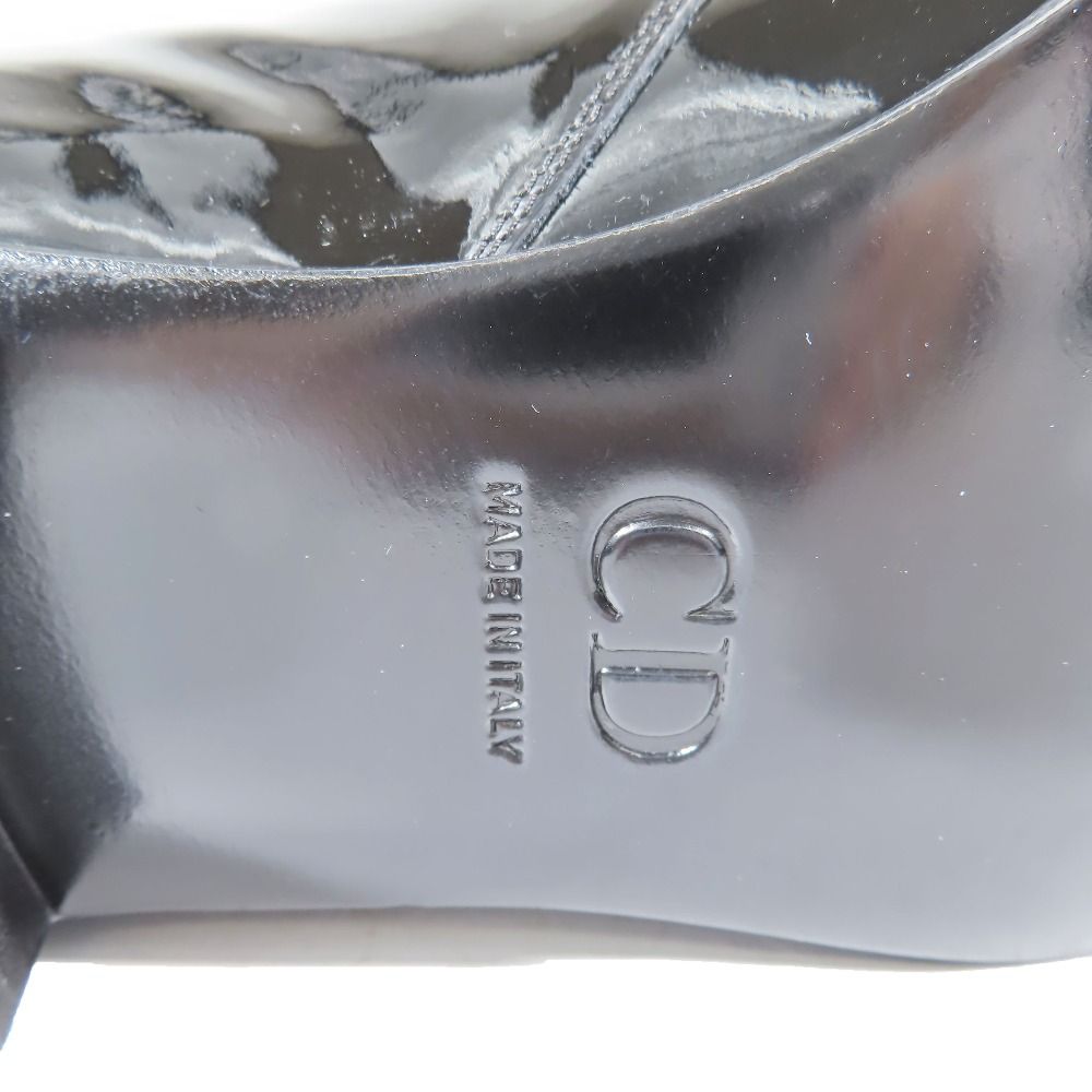 未使用 Christian Dior クリスチャンディオール エナメルシューズ  