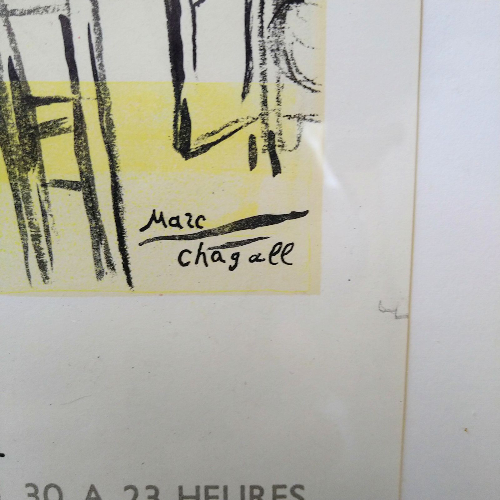 真作 マルク シャガール リトグラフポスター革命 1963年 マルク