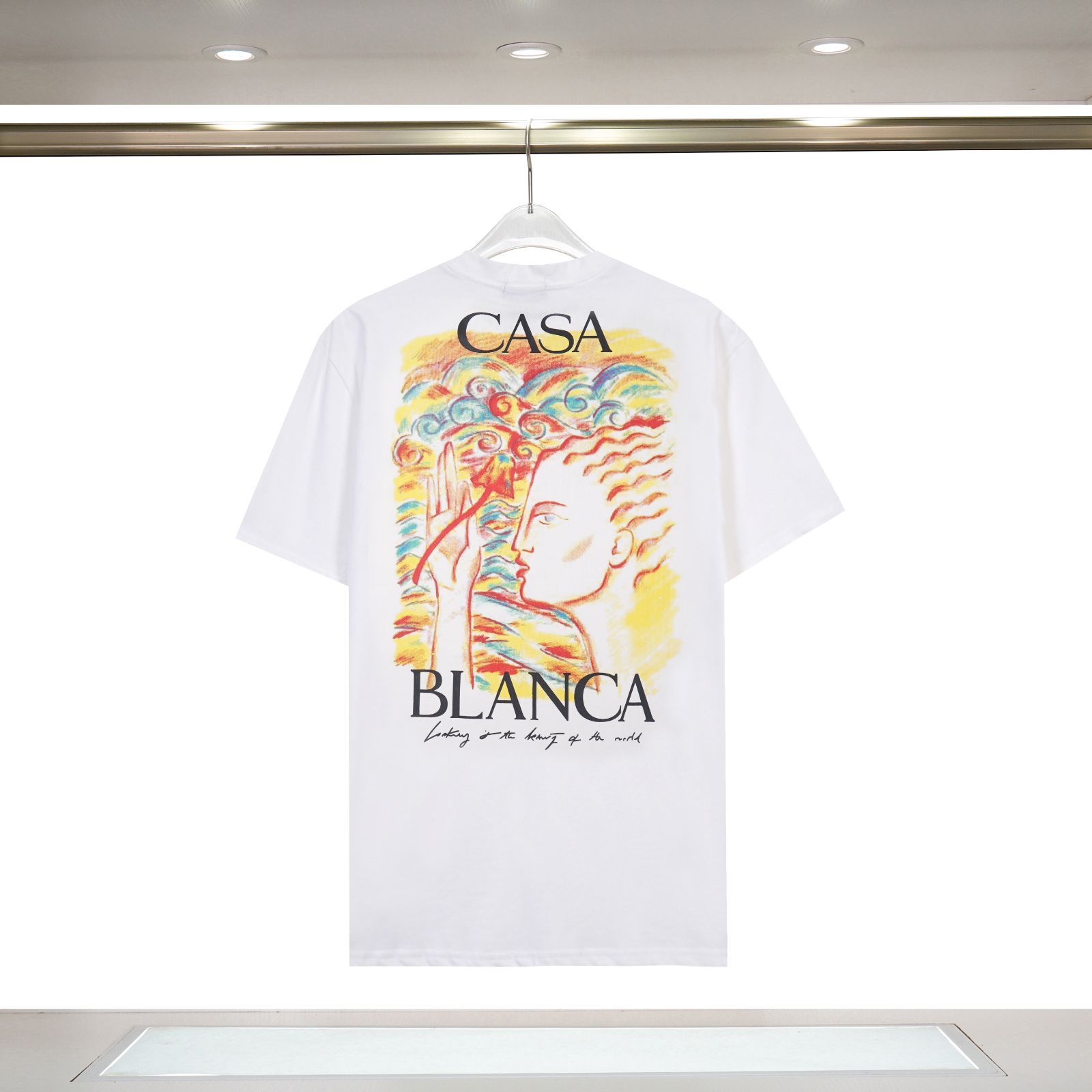 新品未使用 CASABLANCA カサブランカ 半袖 Tシャツ ホワイト PP - メルカリ