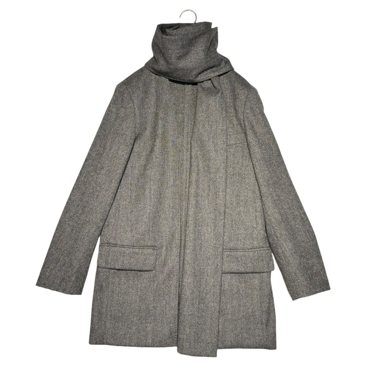 HERMES(エルメス) BY MARGIELA tweed stole jacket マルジェラ期 ツイード ストール ジャケット 36(M程度)  ブラウン テーラード ノーカラー ジャケット アーカイブ - メルカリ