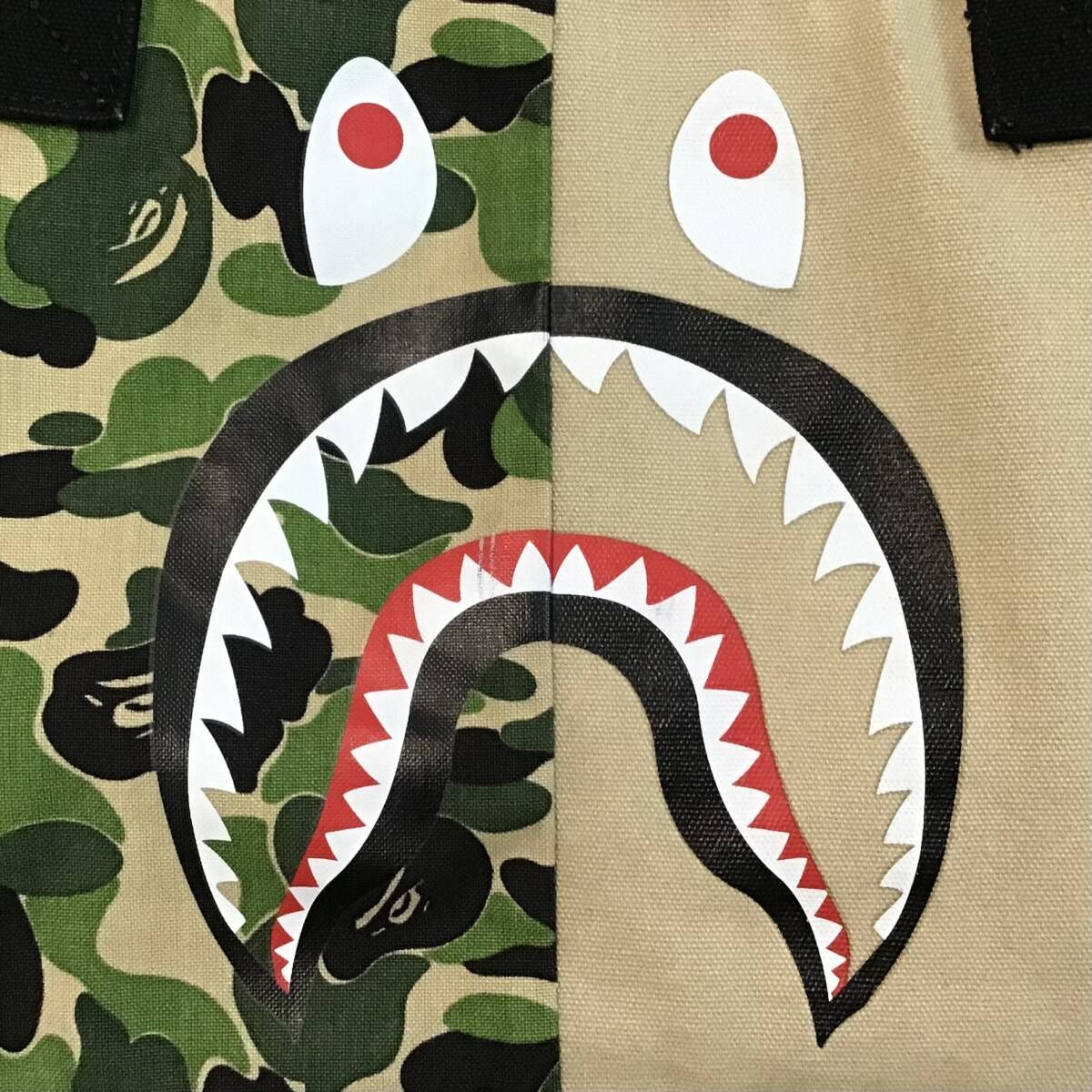ABC camo シャーク トートバッグ a bathing ape BAPE shark tote