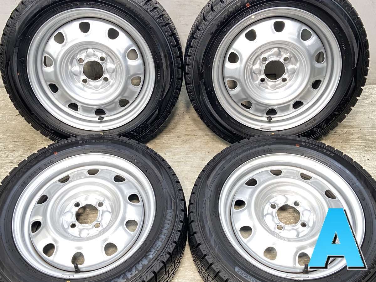 185|60R15 ダンロップ ウィンターマックス WM02 TOPY M60 15x5.5 100-4穴 タイヤ スタッドレスタイヤ ホイールセット 4本セット w15250222108