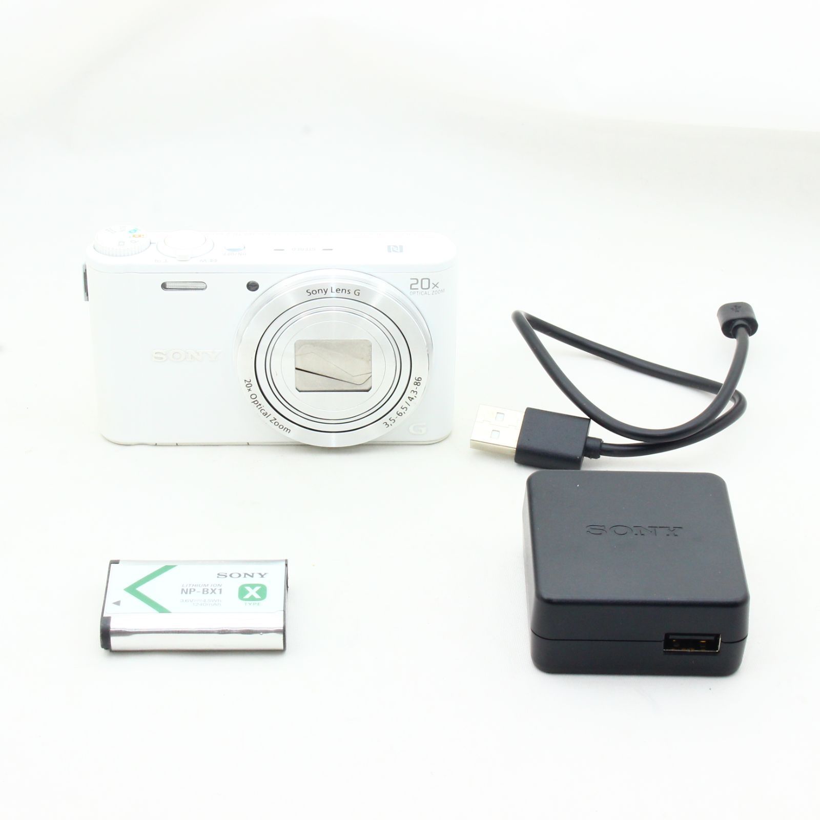 ソニー デジタルカメラ Cyber-shot WX350 光学20倍 ホワイト DSC-WX350
