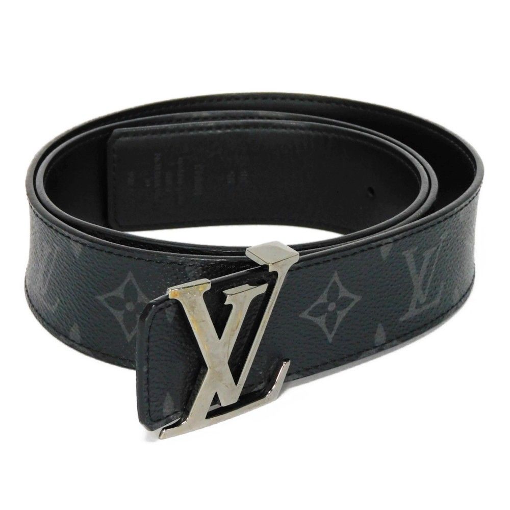 LOUIS VUITTON ルイ・ヴィトン サンチュール・LVイニシャル 40MM LVロゴ LVシグネチャー フラワー 95/38 リバーシブル ブラック モノグラム エクリプス ノワール ベルト M9043T LOUIS VUITTON ルイ・ヴィトン サンチュール・LVイニシャル 40MM LV