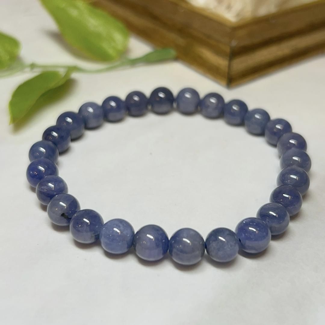 E6799】タンザナイト＊ブレスレット＊7.5㎜＊Tanzanite＊bracelet - メルカリ