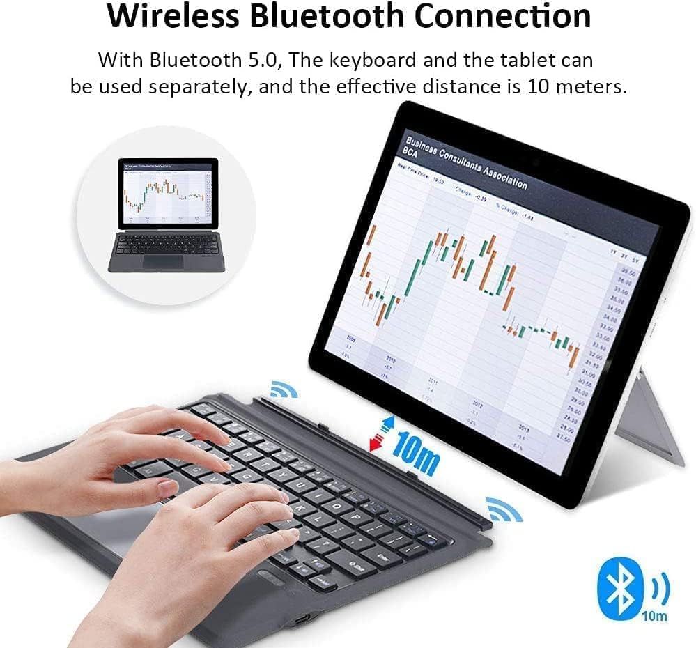 Surface Pro 11 Pro10 Pro 9 Pro 8キーボード タッチパッド付き bluetooth 英語 配列 静音 薄型 ワイヤレス サーフェス プロ 11 プロ 10 プロ 9 プロ 8用無線キーボード 仕事 磁気吸着 surface USTAUSTRALIA_COM_AU