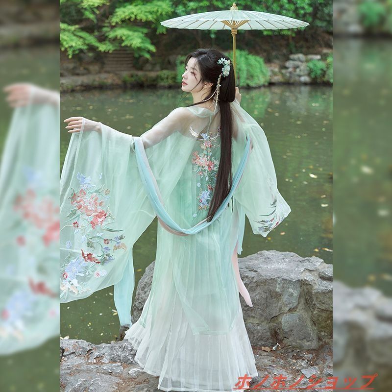 十二花神シリーズ 牡丹之約 唐制漢服 コスプレ衣装 刺繍デザイン 齊胸裙 大袖衫 日常セット 撮影会 コスプレ 仮装用 チャイナ風 デザイン 女性向け 高品質 プレゼント最適 特別なイベント用衣装