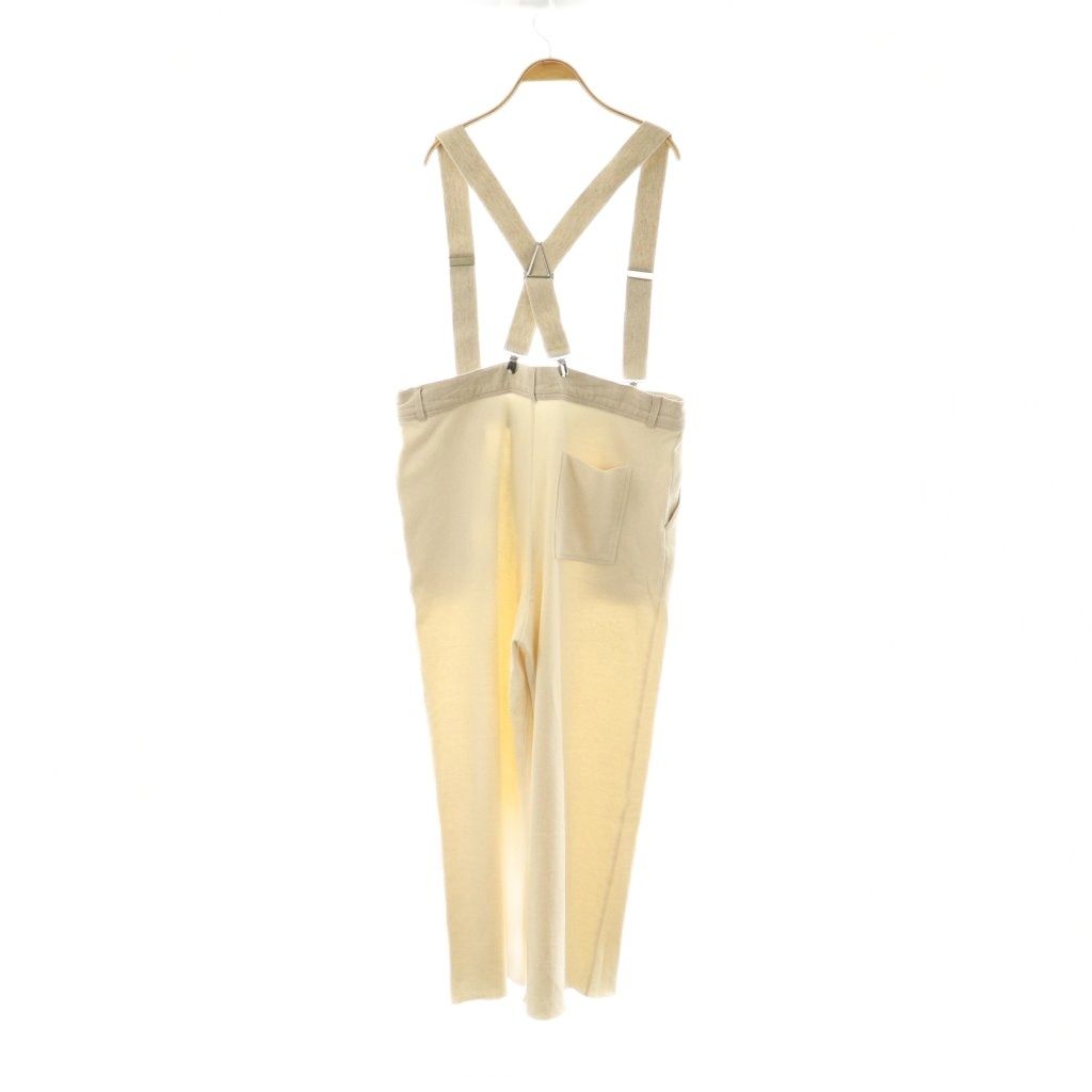 ジャーナル ラックス JOURNAL STANDARD LUXE 25SS カノコサスペンダーパンツ ワイド オフホワイト HK OS