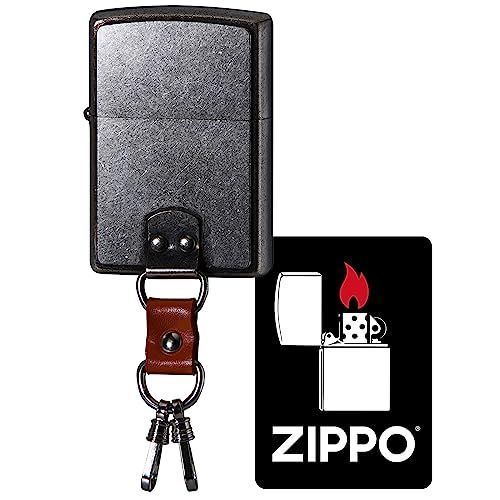 ジッポー(Zippo) ライター 防風 真鍮製 キーホルダージッポー 特製ステッカー付き シルバー 2SB-KEYSKIN