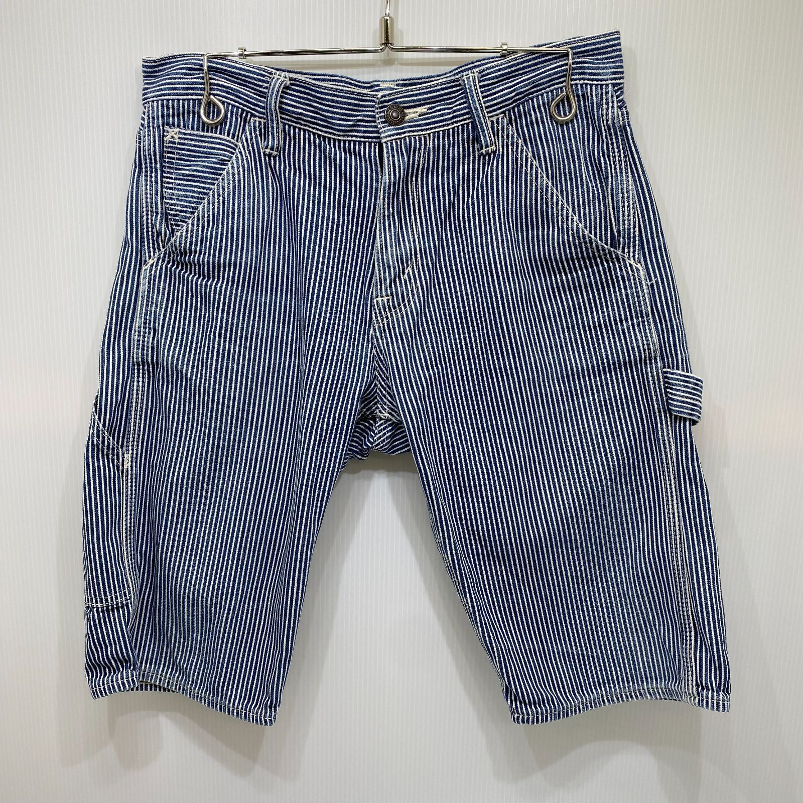 FLAT HEAD フラットヘッド ヒッコリーペインター ハーフパンツ PN-07HW size:29 THE FLAT HEAD ヒッコリー ペインター ハーフパンツ PN-07HW 31