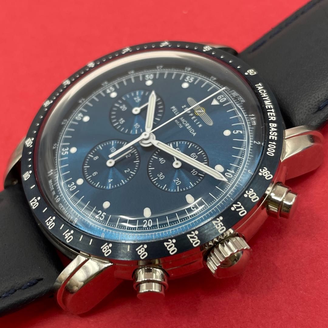 ZEPPELIN 8892-6 PELLE MORBIDA 日本限定300個 クロノグラフ トラベル