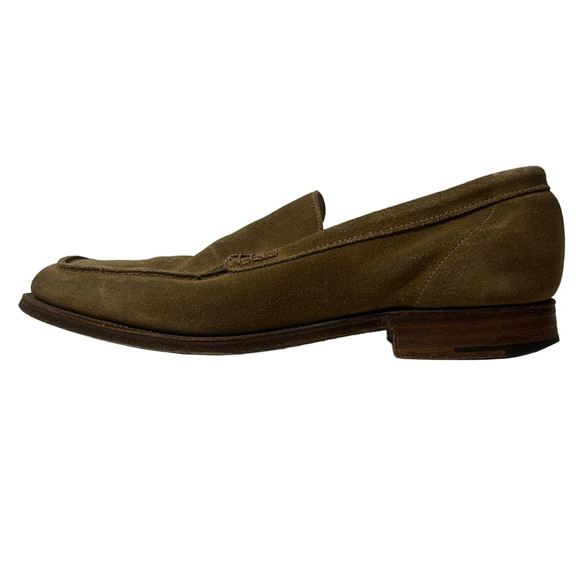Crockett-Jones クロケットジョーンズ スリッポン メンズ - グレーベージュ