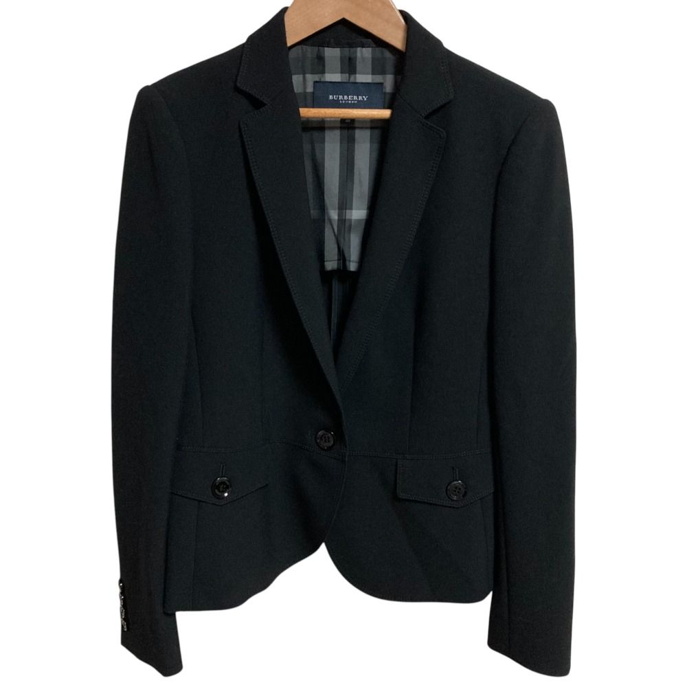 美品 BURBERRY LONDON バーバリー 1B テーラードジャケット