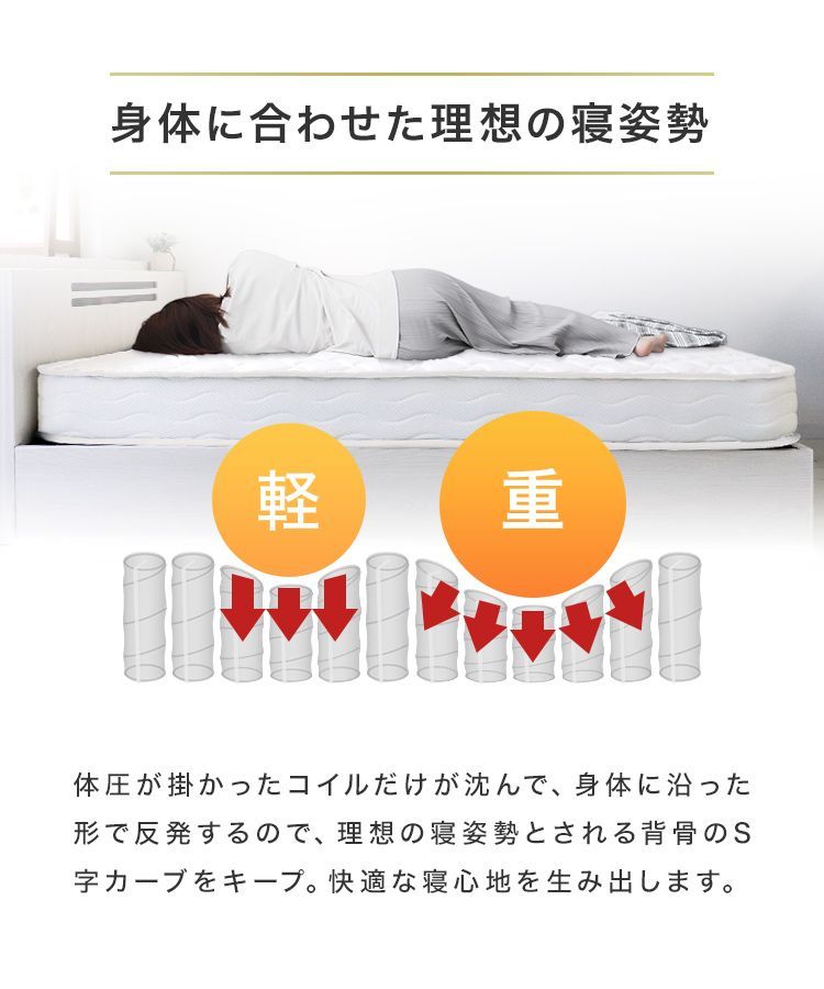 セミダブルサイズ ダブルエッジサポート