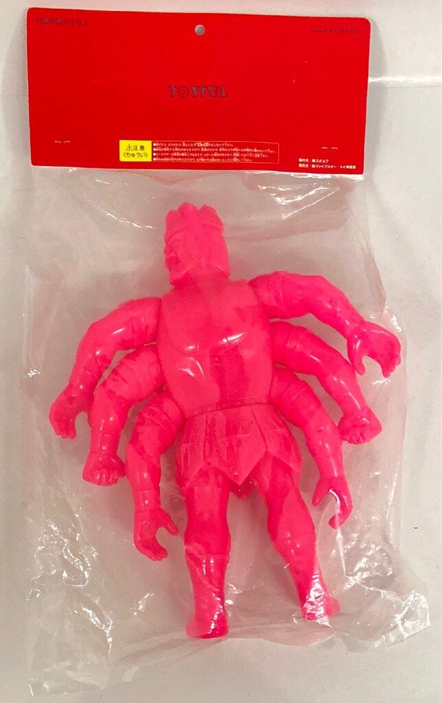 ファイブスタートイ ノスタルジックソフビ アシュラマン 怒り三面ver. TOYFUL ピンク成型 未塗装