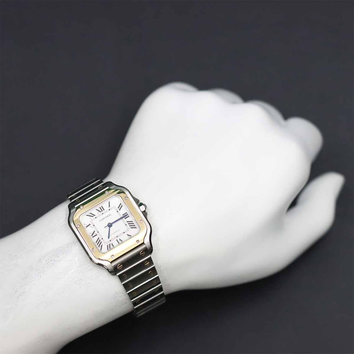 カルティエ Cartier サントスドゥカルティエMM コンビ W2SA0007 