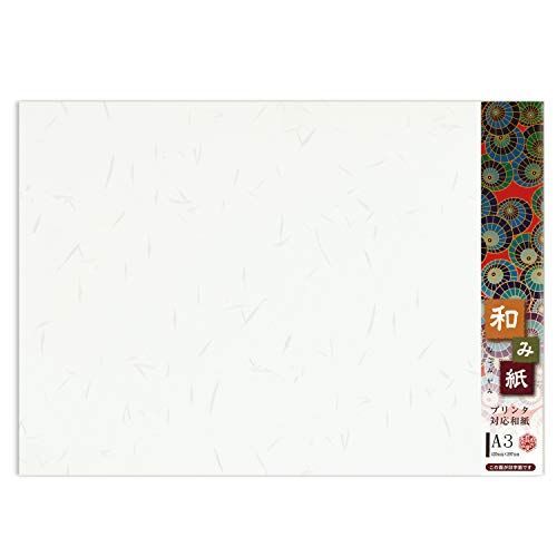 A3 (100枚入)_01:しろ_単品 長門屋商店 OA和紙 和み紙【なごみがみ】 ナ-781V A3 大礼 しろ 100枚