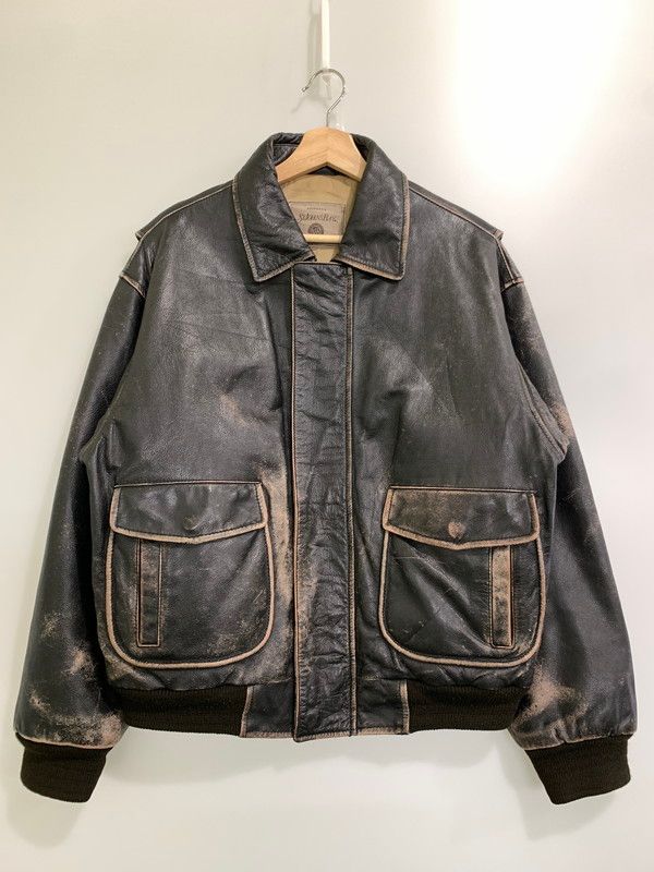 ST JOHN S BAY TYPE-A2 LEATHER JACKET セントジョンズベイ レザージャケット アウター 146-250513-yn-16-min