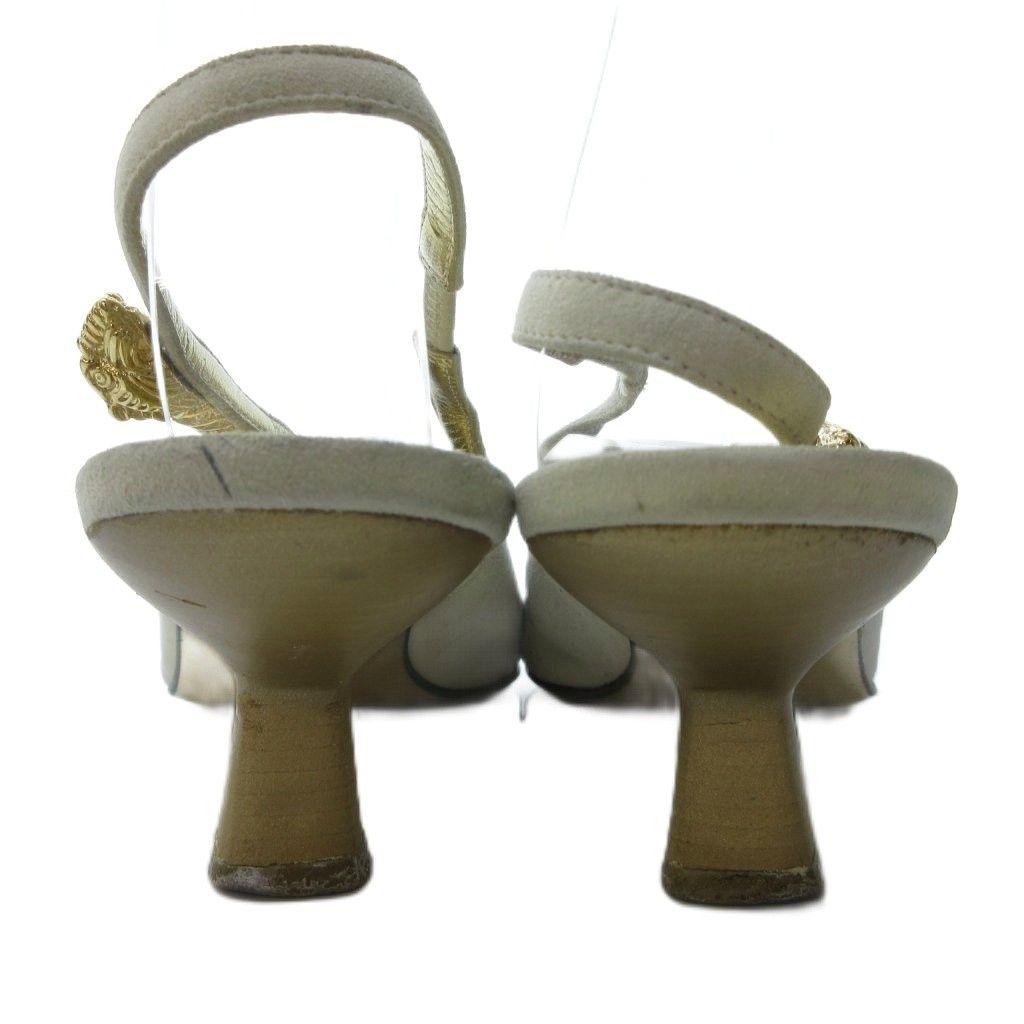 グッチ GUCCI ミュール サンダル スクエアトゥ バイカラー 黒 ブラック 白 ホワイト 約23cm IBO81 NICORILABO_COM