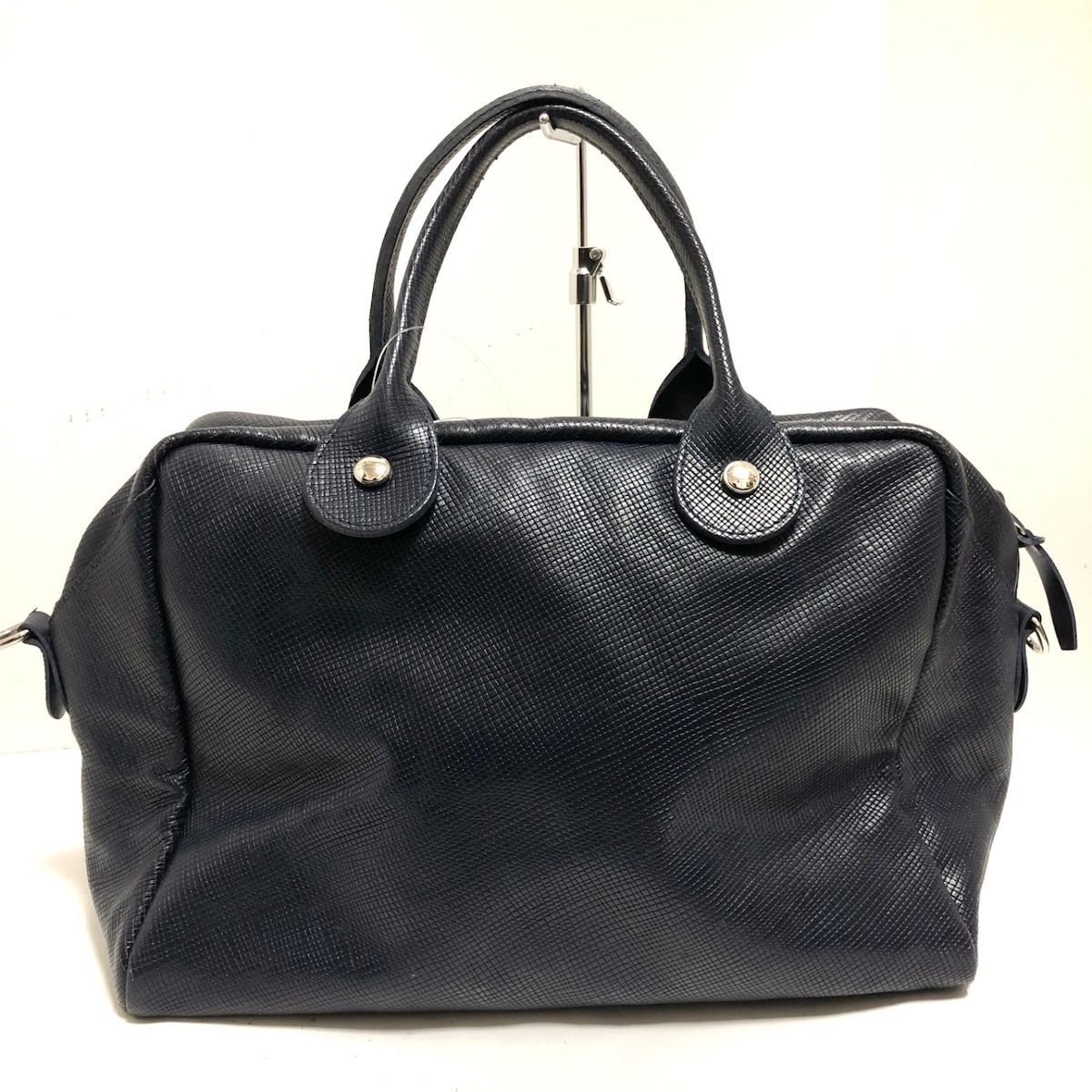 LONGCHAMP(ロンシャン) ハンドバッグ美品 クアドリ 1206786006 ダーク