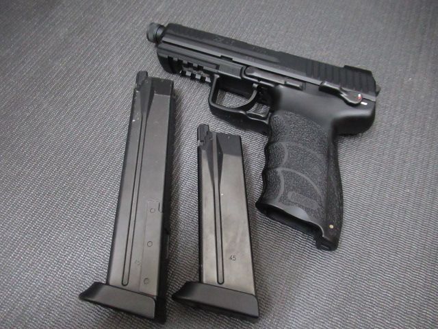 中古品 東京マルイ TOKYO MARUI ガスガン HK45 ガスブローバック ロングマガジン付き Tactical 動作確認済み