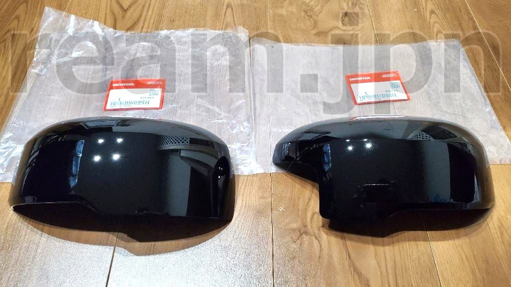 新品 ホンダ純正 N-BOX ドアミラーカバー スカルキャップ 左右 ブラック STYLE+ クリスタルブラックパール Nボックス NBOX MIRROR COVER