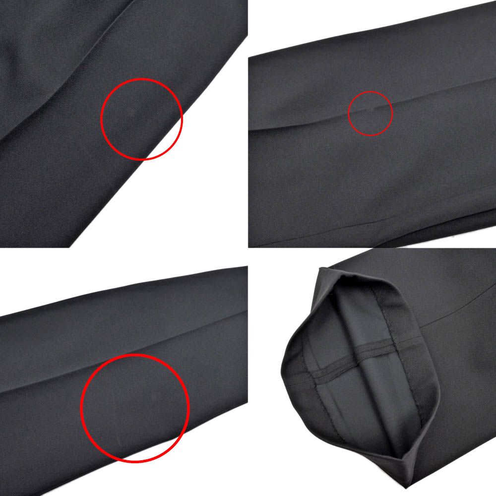 絶対にお買得! 名東 グッチ ハイウエストワイドレッグパンツ 38サイズ ブラック 黒 721458 ウール 女 服 また、全国送料無料!