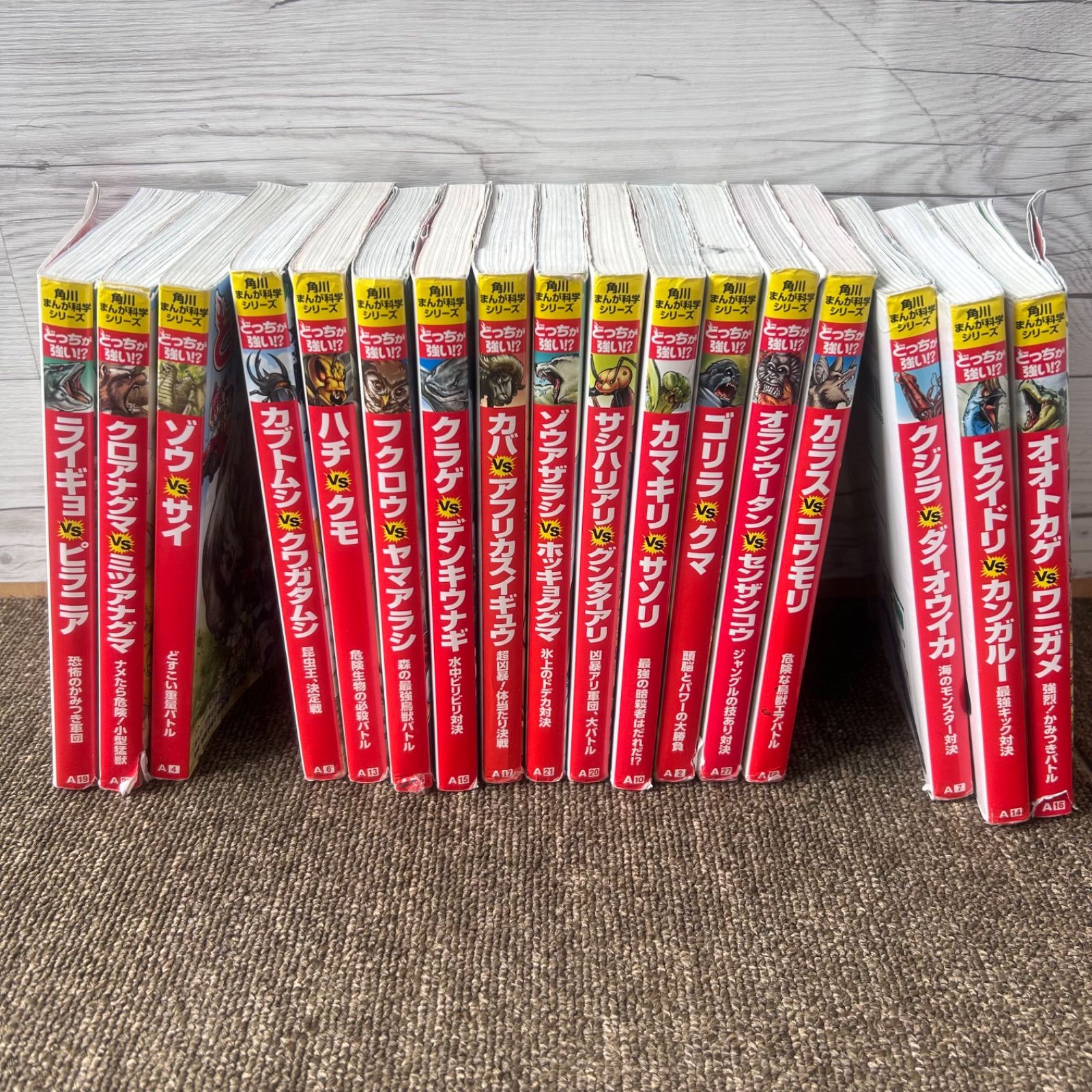 036 角川まんが科学シリーズ どっちが強い!? 17冊 まとめ売り 036 角川まんが科学シリーズ どっちが強い!? 17冊 まとめ売り