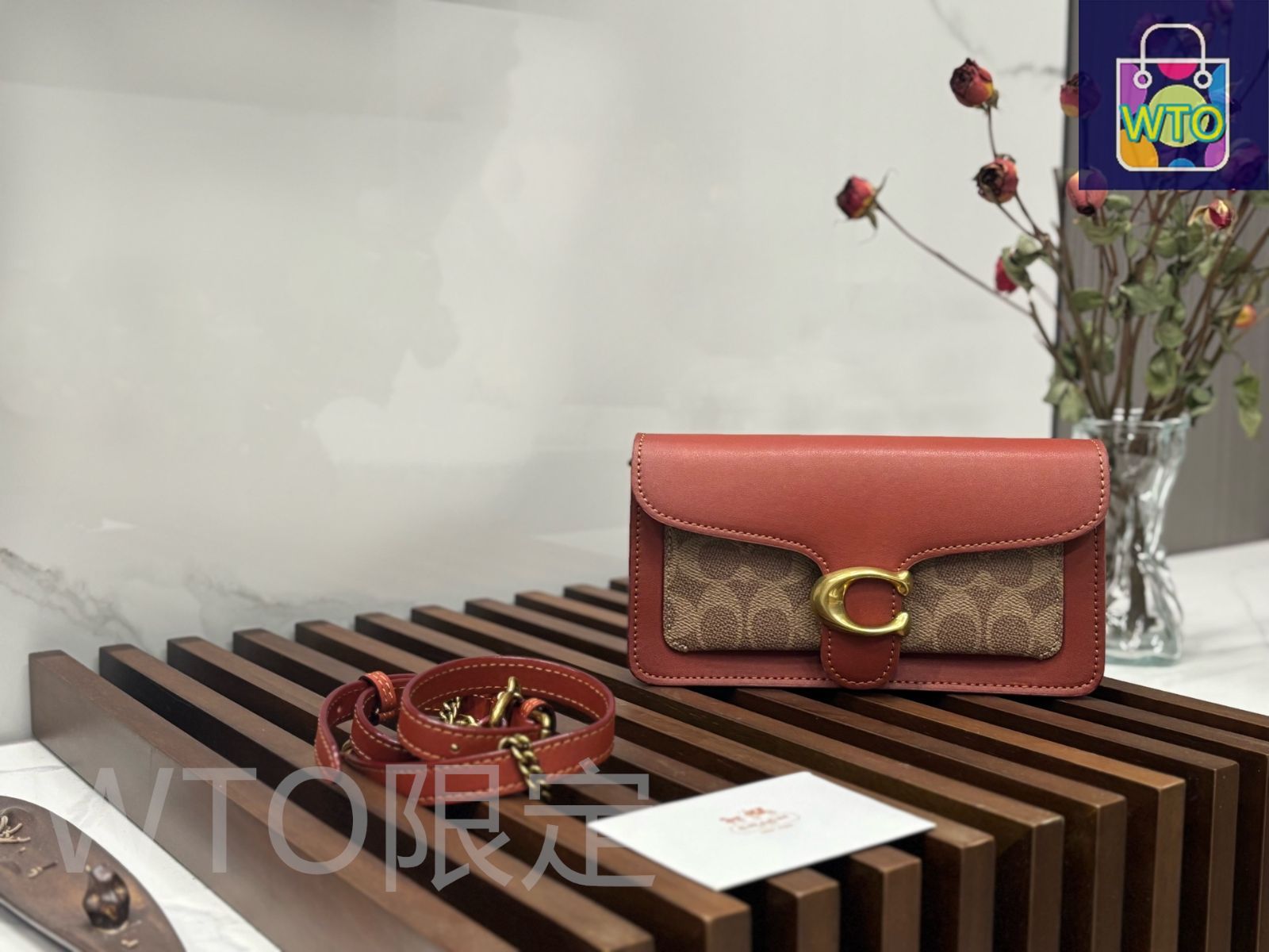 COACH タビーリストレット　マスタード 今日特価】Coach Tabby Wristlet コーチ タビー リストレット