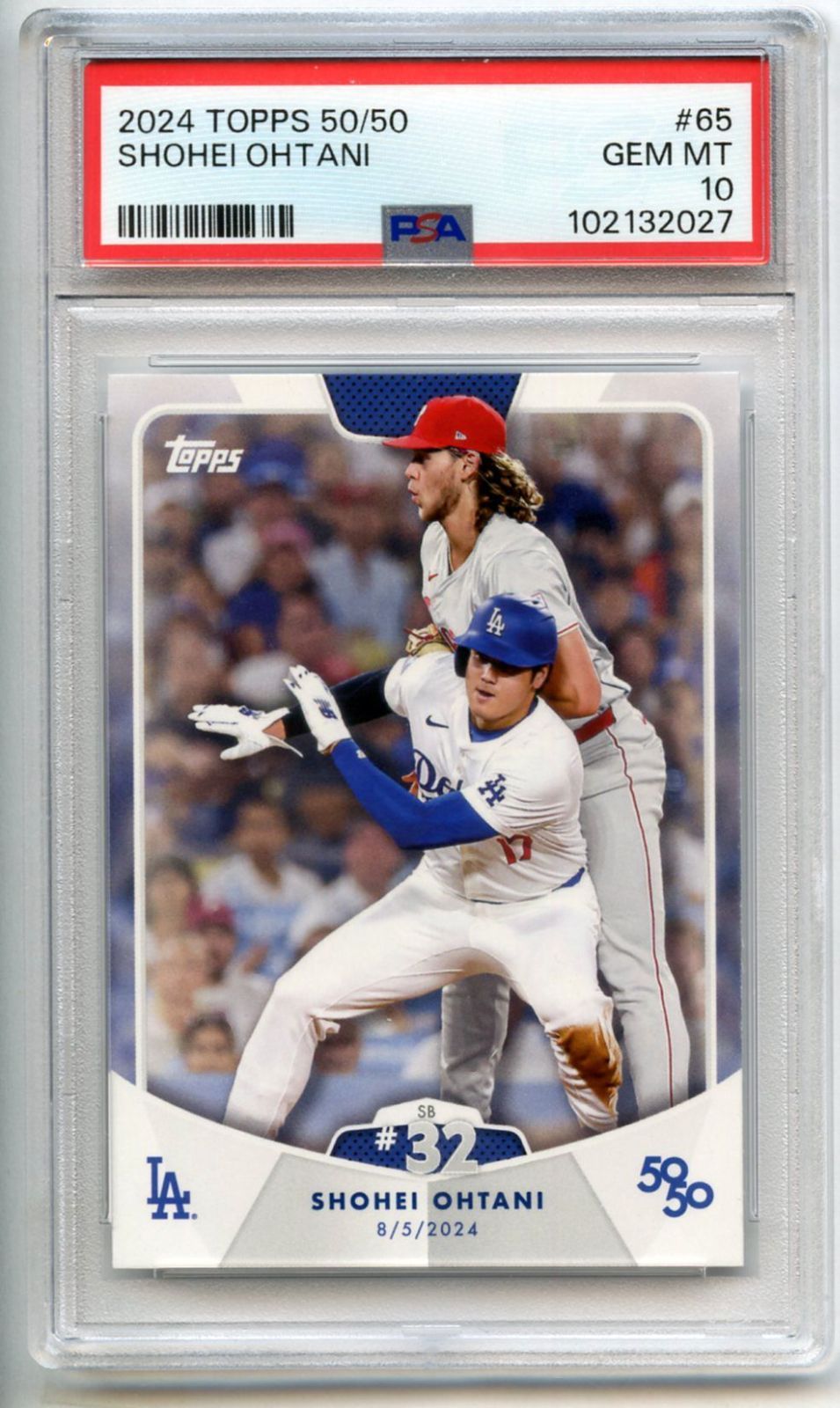 大谷翔平 アメリカン・リーグMVP受賞記念カード(PSA鑑定済10点満点