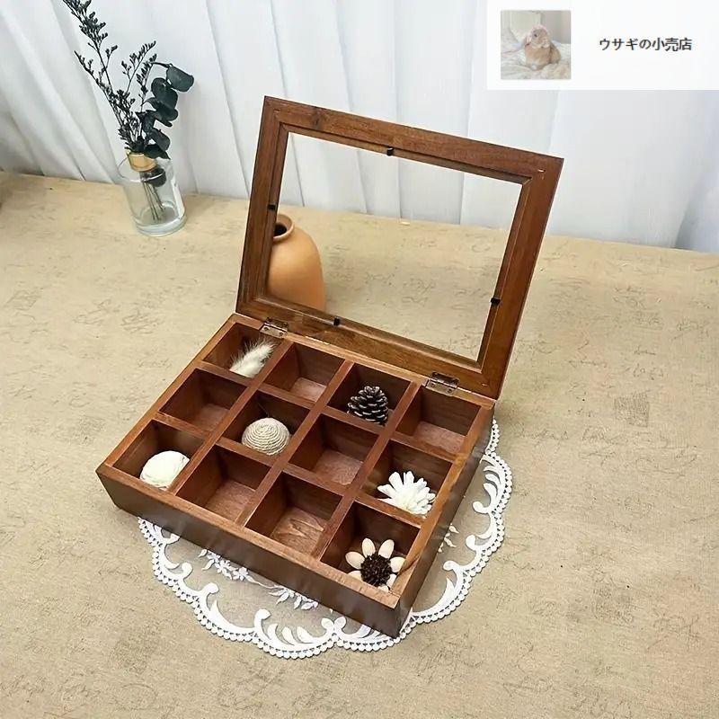 アクセサリーケース 木製 ジュエリーボックス 収納ボックス