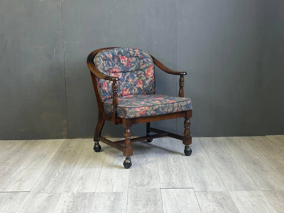 カリモク オールド アームチェア（キャスター付） ②オールドカリモク