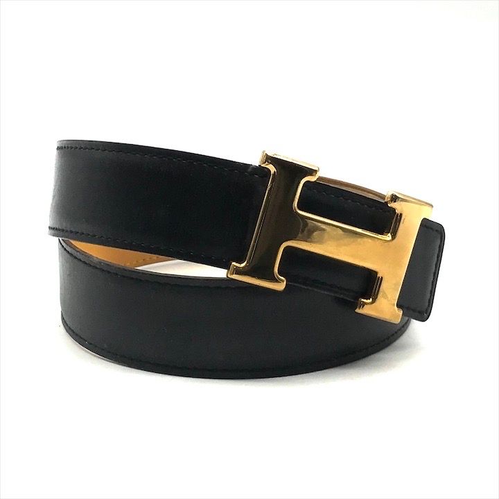 美品♡ HERMES ミニコンスタンス レザーベルト 65 ⬜︎A刻印 エルメスミニコンスタンス Hベルト 85 ゴールド/ジョーヌドール