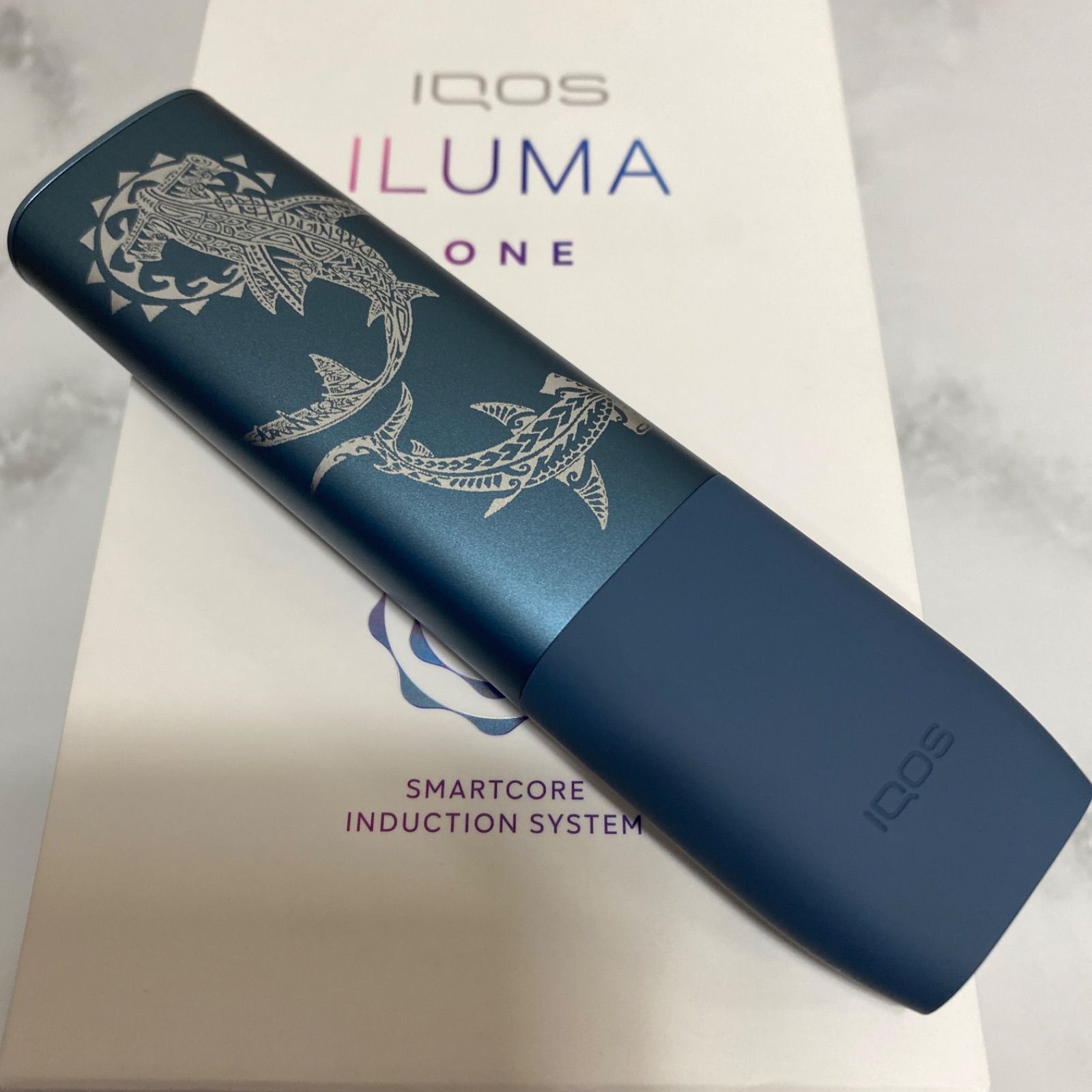 iQOS ILUMA ONE アイコス イルマ ワン トライバル シャーク 加工