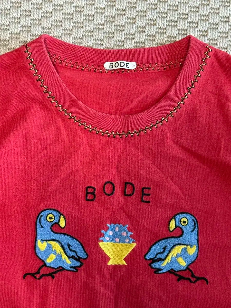 BODE Twin Parakeet embroidered T ー shirts - メルカリ