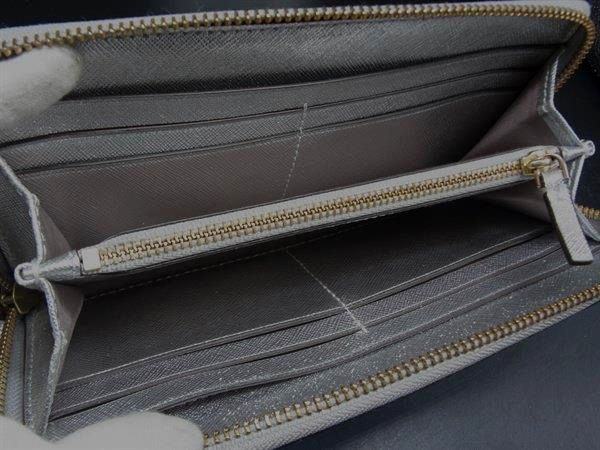 未使用TORY BURCH　レザーラウンドジップ長財布　グレージュ　デカロゴ トリーバーチ TORY BURCH TORY BURCH トリバーチ アウトレット