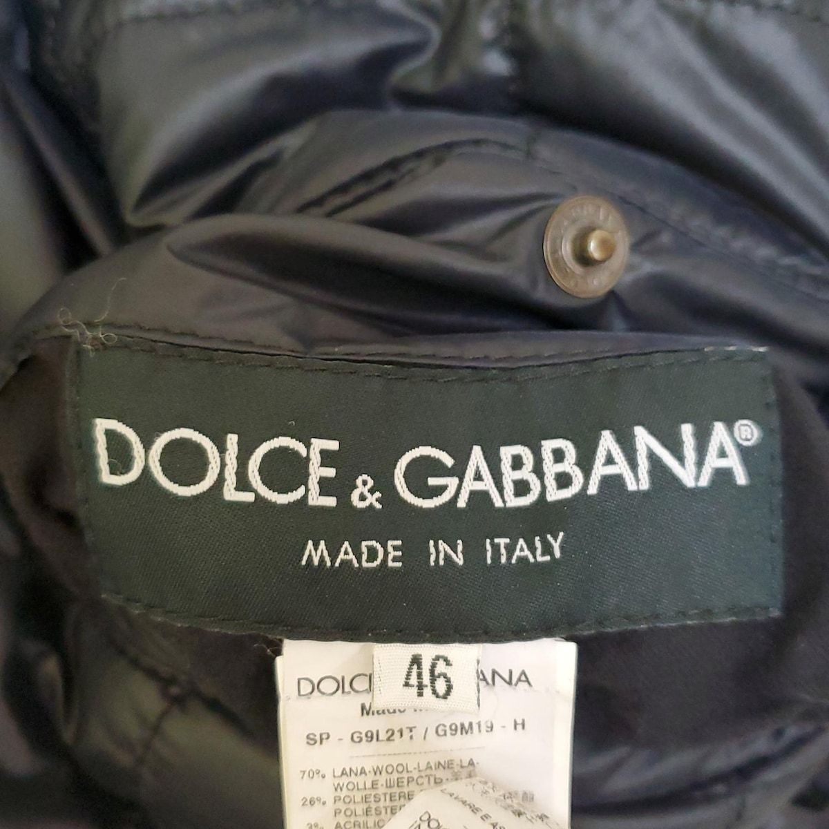 Dolce & Gabbana ブルゾン 黒 46 DOLCE&GABBANA Black Nylon Jacket New | eBay