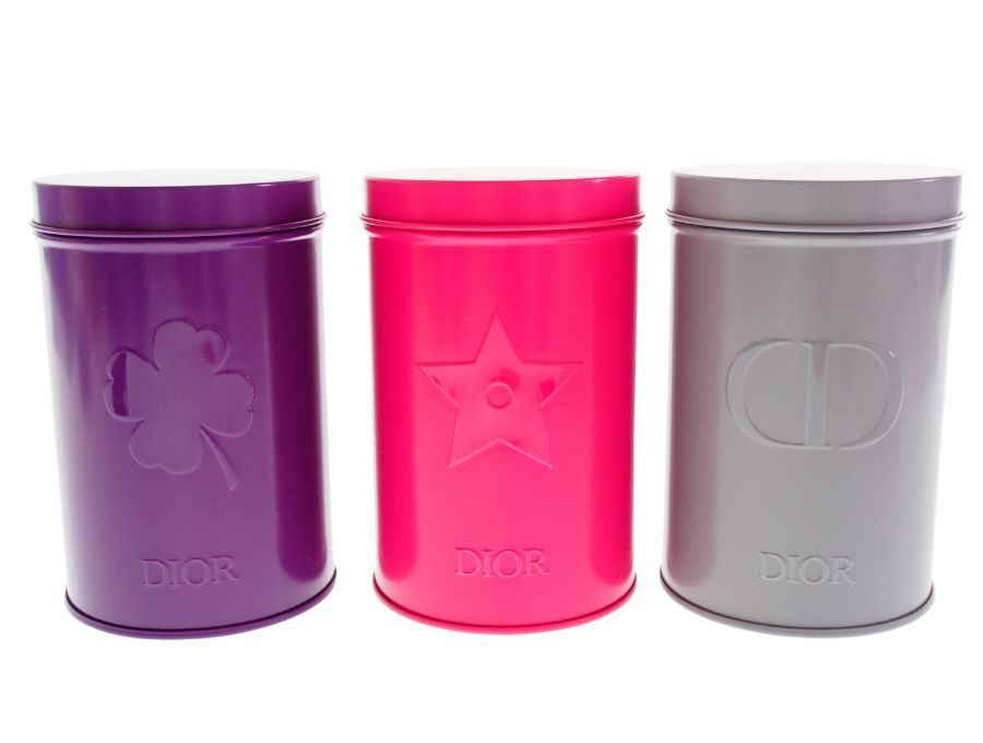 ディオール ノベルティ キャニスター缶 3個セット プラチナ会員限定 Dior クリスチャンディオール ノベルティ キャニスター缶 3個セット 蓋付き