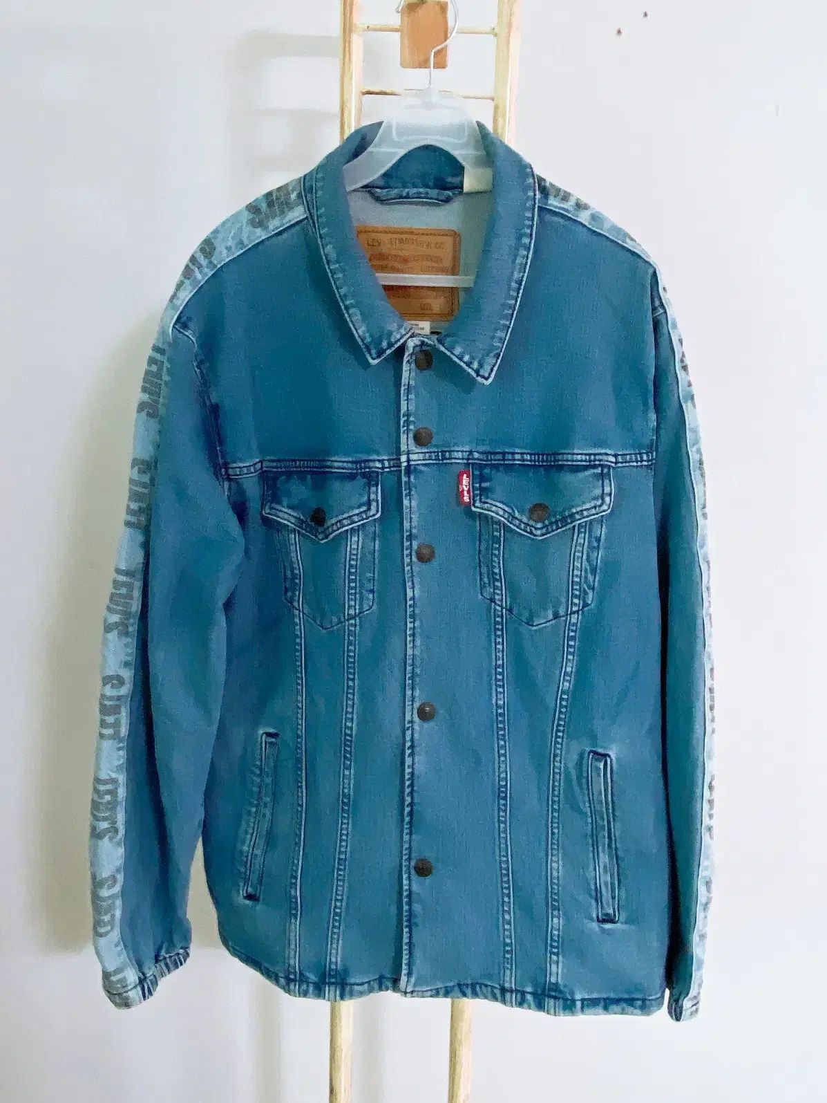 モンヴィンテージ 100 Levi s メンズスパンデックスジーンズジャケット