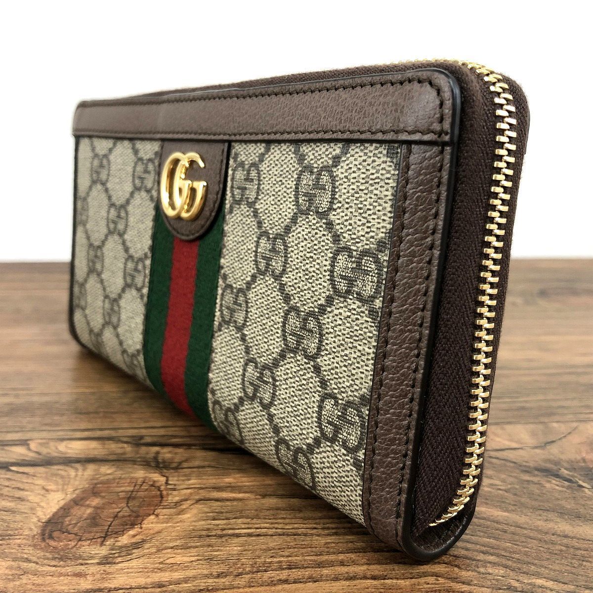 未使用品 GUCCI ジップウォレット 523154 112-