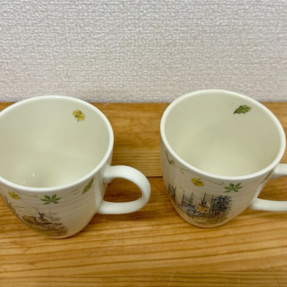 未使用品】ピーターラビット マグカップ&ソーサー 2客セット 未使用品】ピーターラビット マグカップ&ソーサー 2客セット
